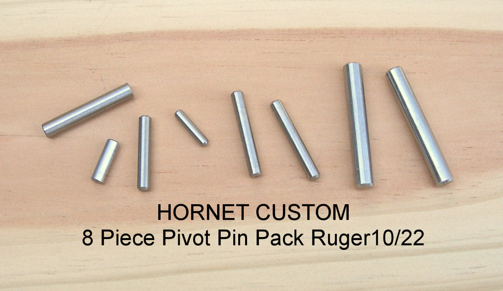 Replacement Hornet Custom 8-pc Stainless Steel Trigger Pivot Pin Pack Ruger 10/22